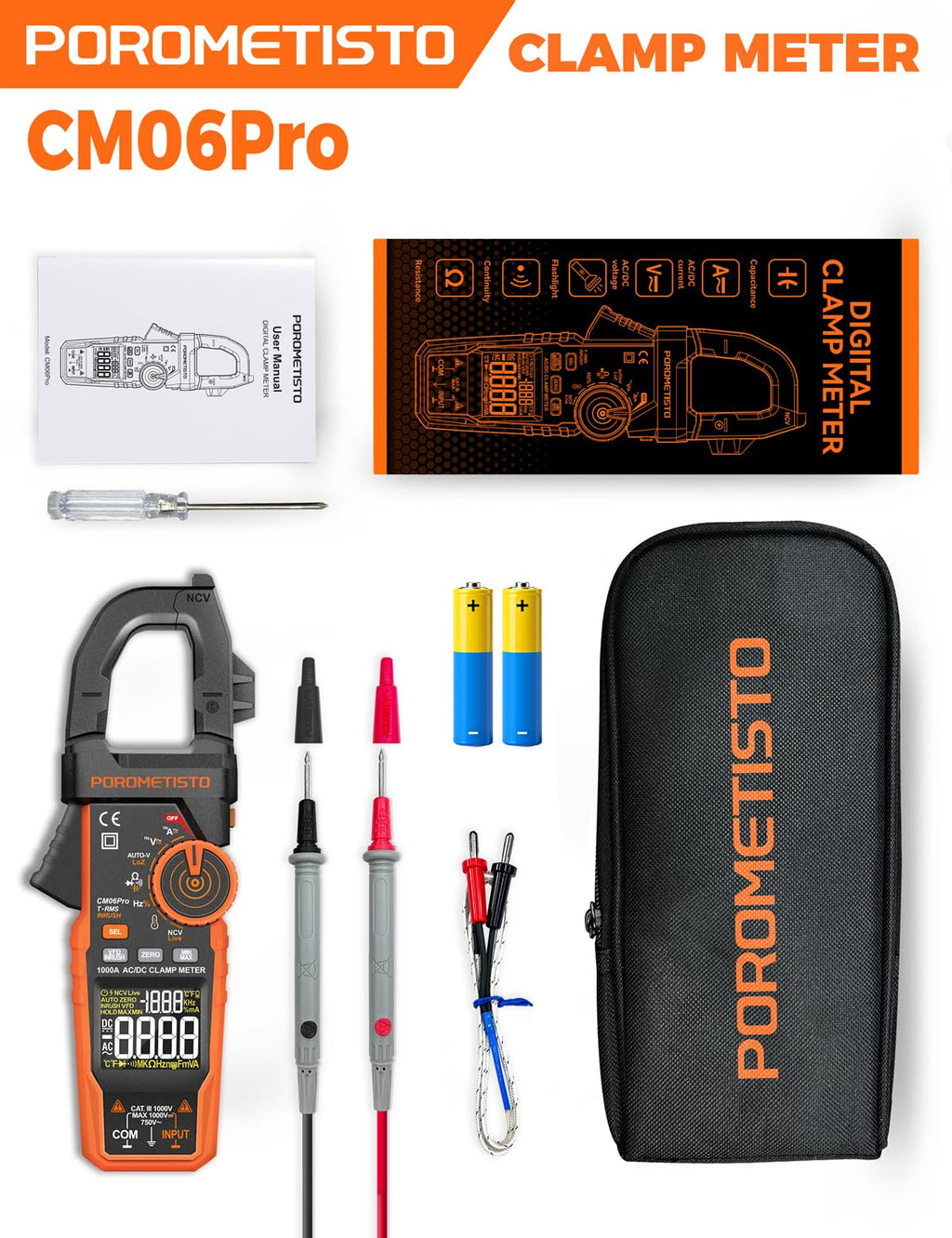 Clamp Meter 6000 Counts 1000A H9839