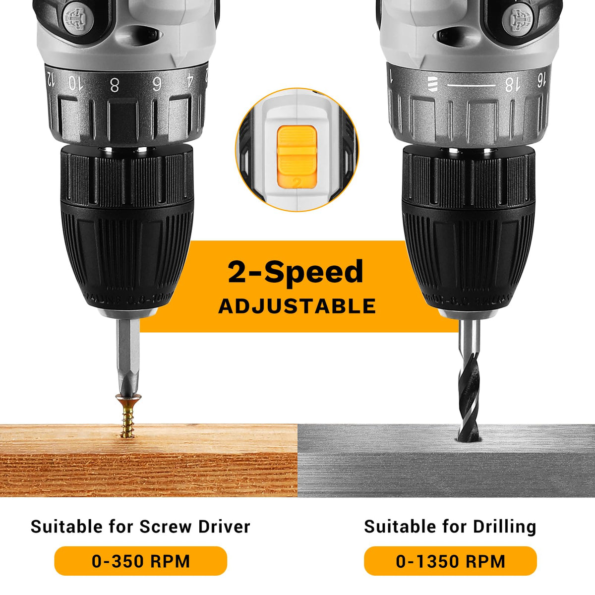 Cordless Drill 20V with Battery and Charger B465367