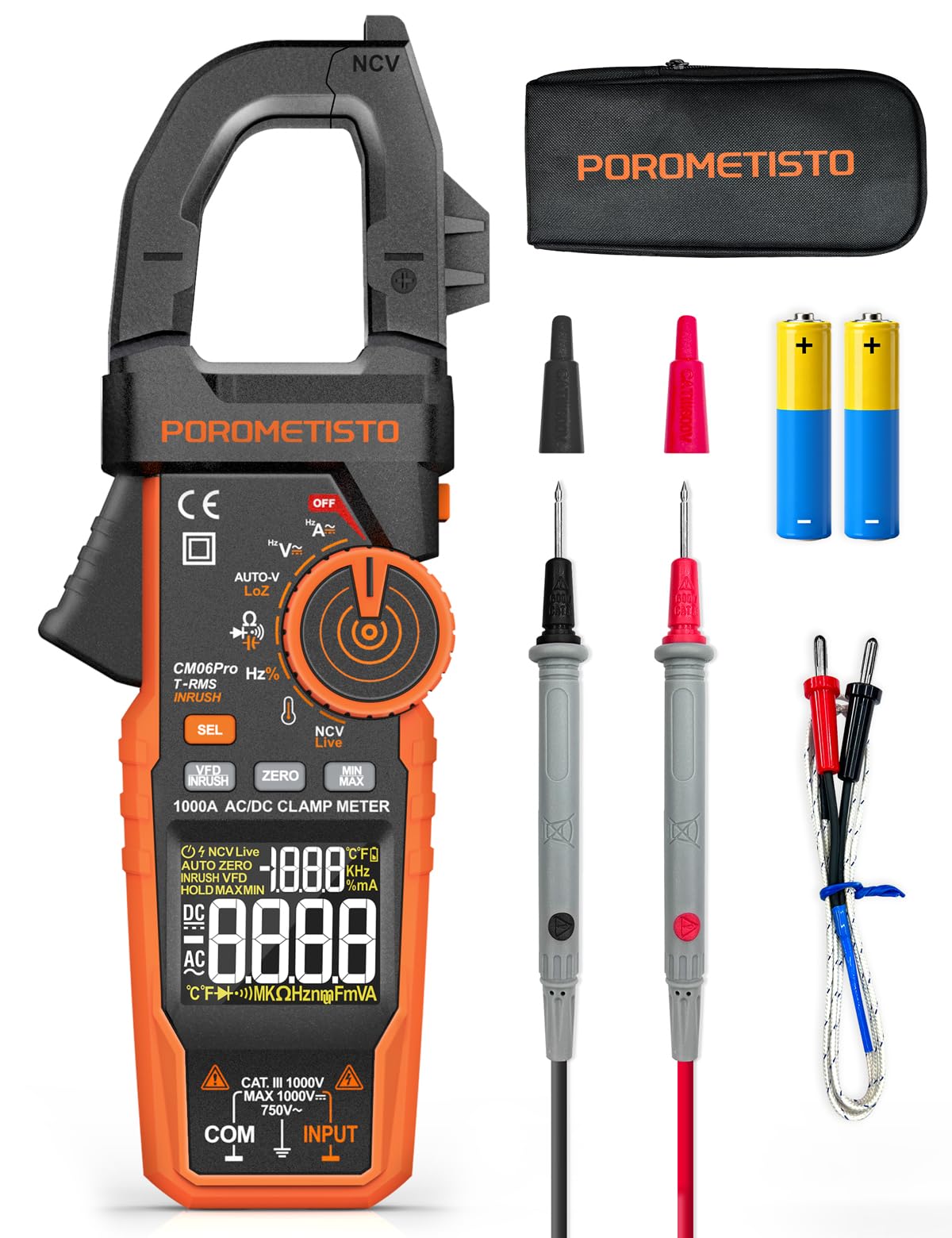 Clamp Meter 6000 Counts 1000A H9839