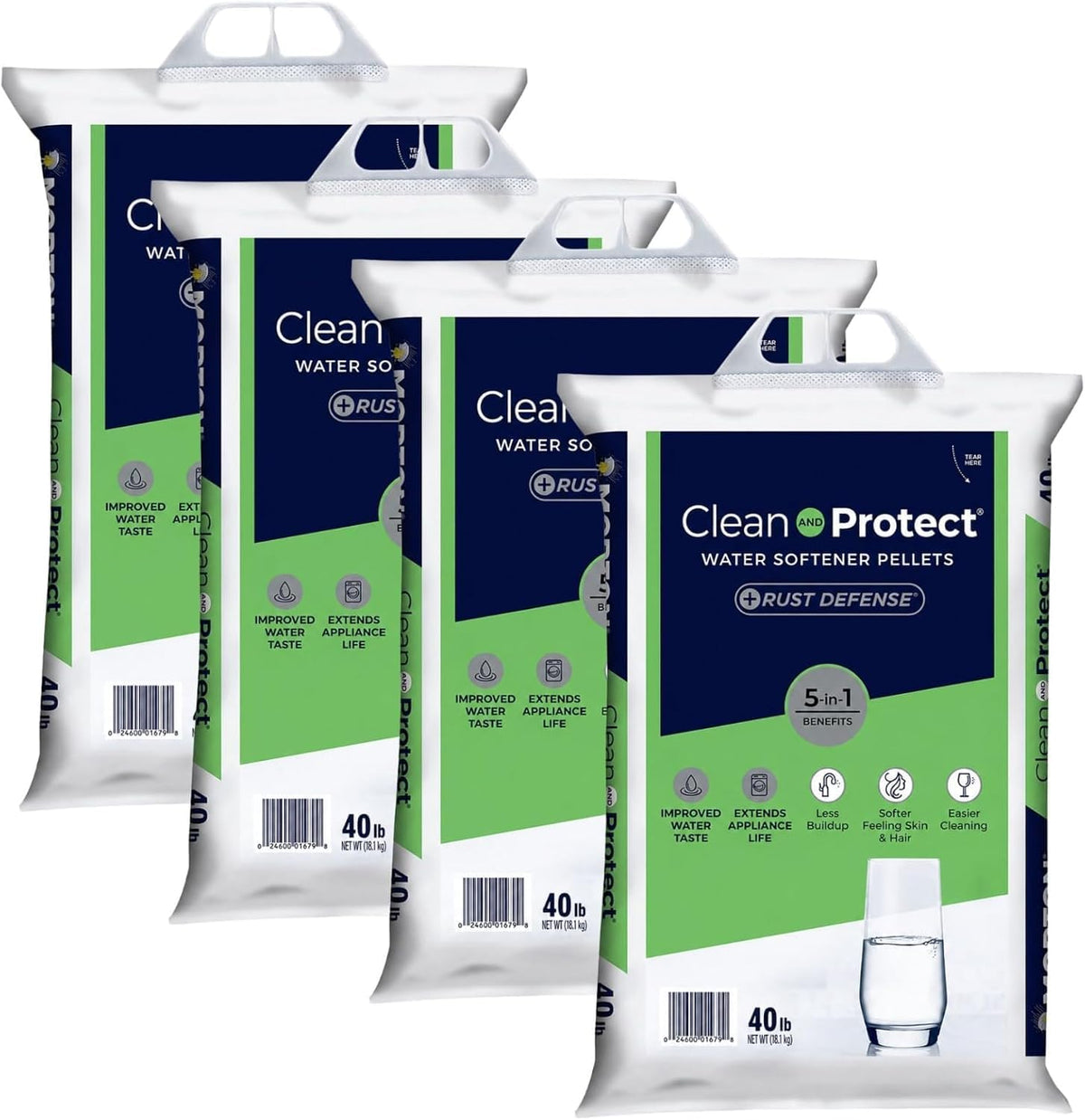 Water Softener Salt Crystals 40 lb Pack of 4 O6495