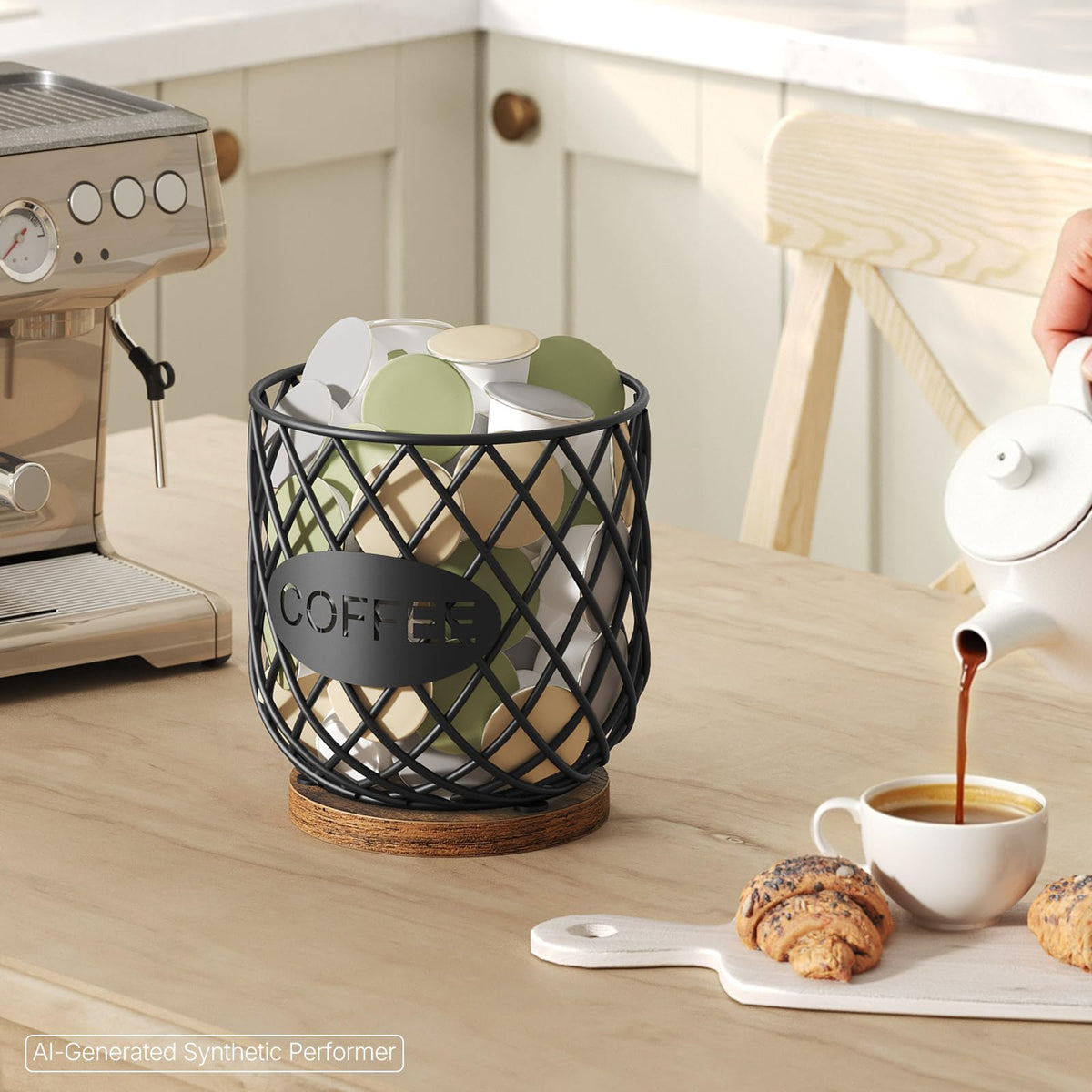 Compatible with K Cup & Nespresso Vertuo Pods Coffee Pod Holder Organizer A56264