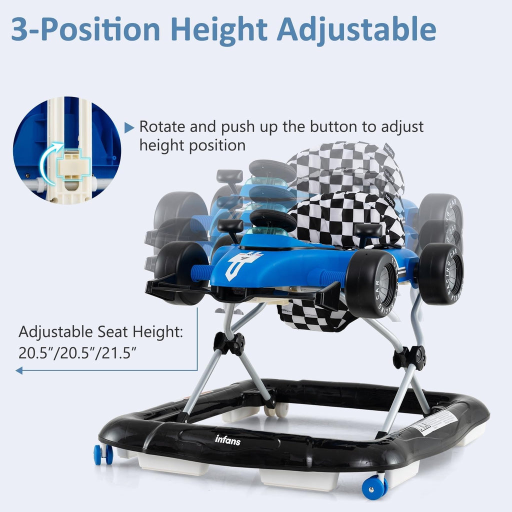 4 in 1 Foldable Baby Walker with Adjustable Height T425