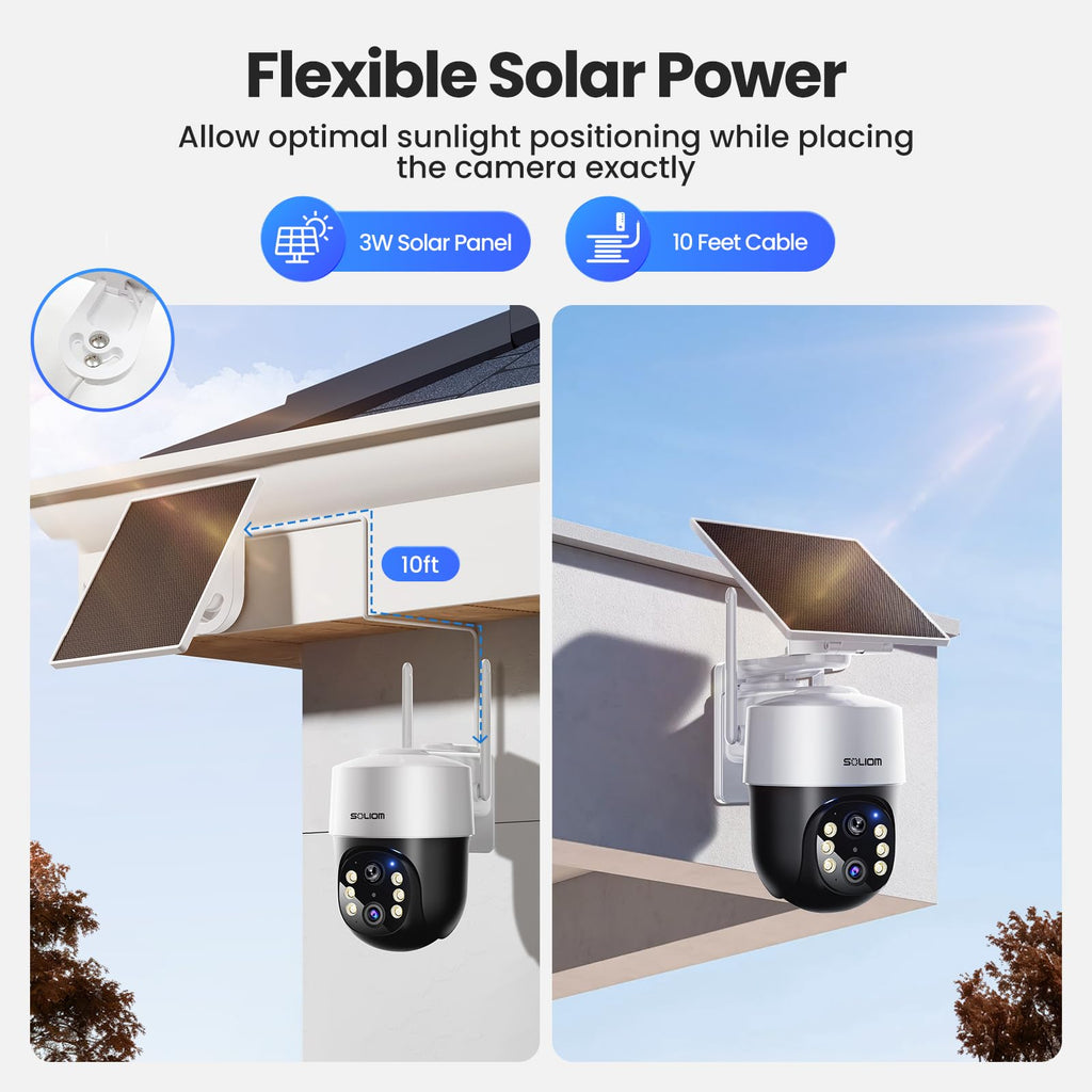 4K Solar Security Cameras Wireless Outdoor System 4-Cam Kit D1880