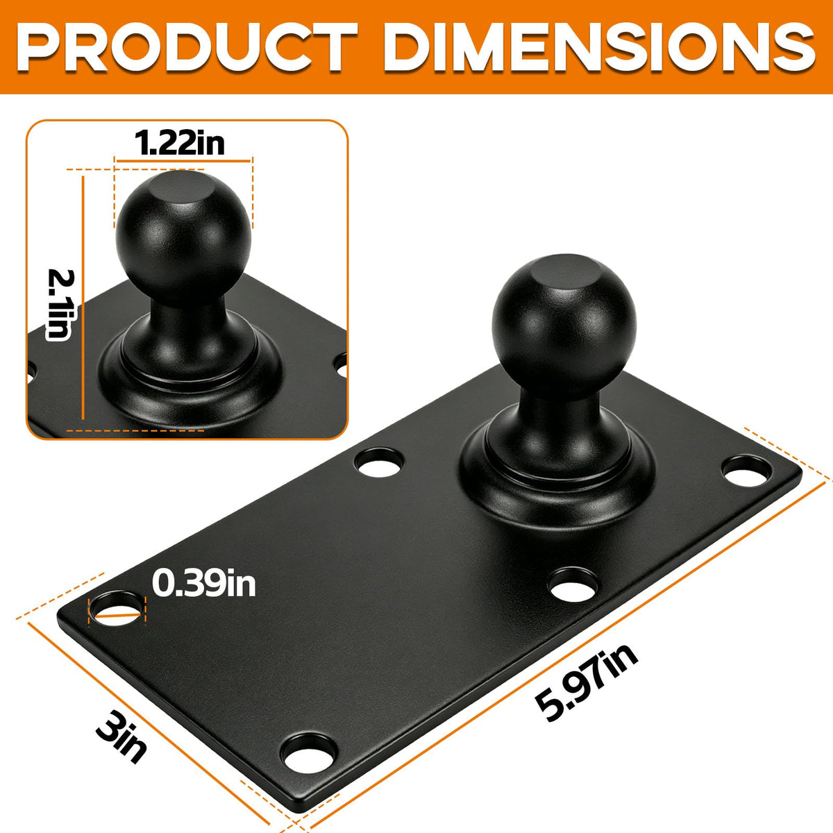 Trailer Sway Control Ball Plate L997