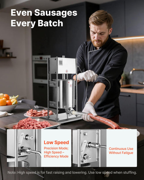 10 L Stainless Steel Vertical Manual Sausage Stuffer O892