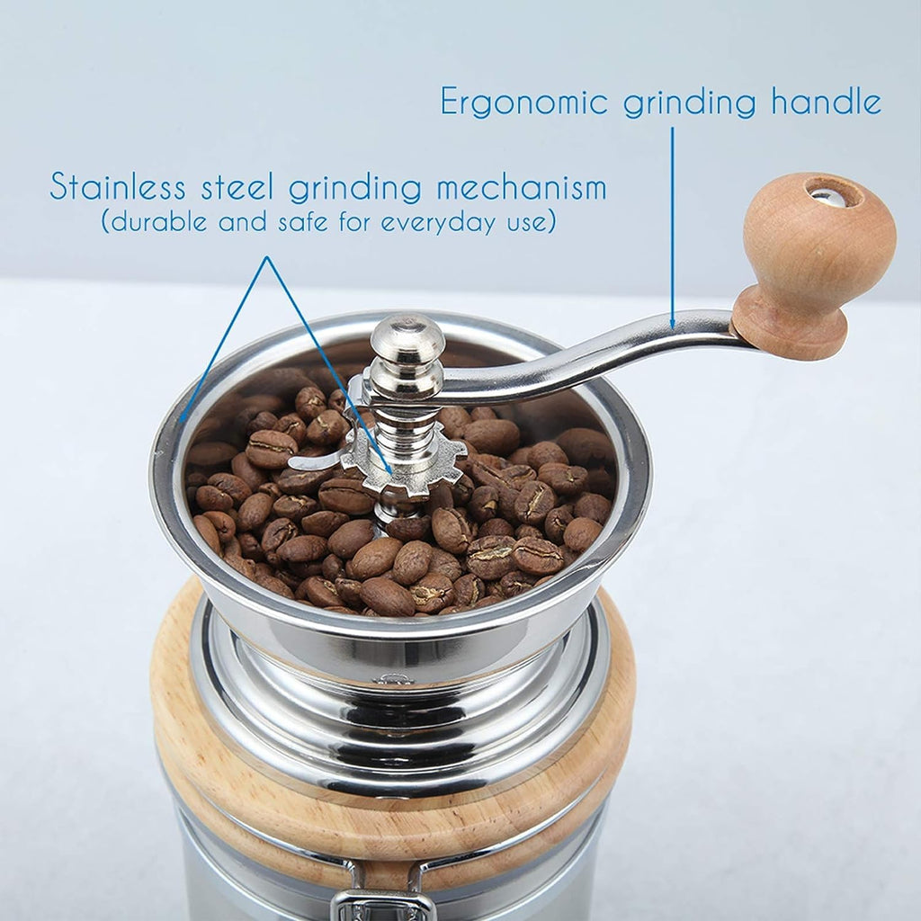 34 oz French Press and Manual Coffee Grinder with Canister H18660