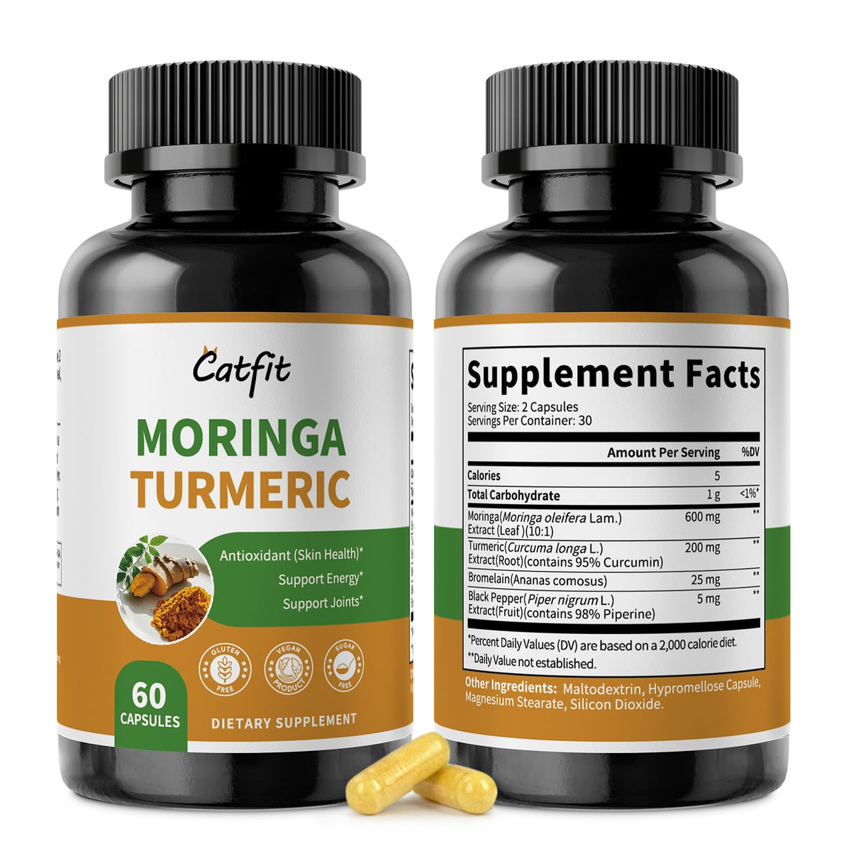 Moringa Capsules 10-in-1 Superfood Supplement I691671