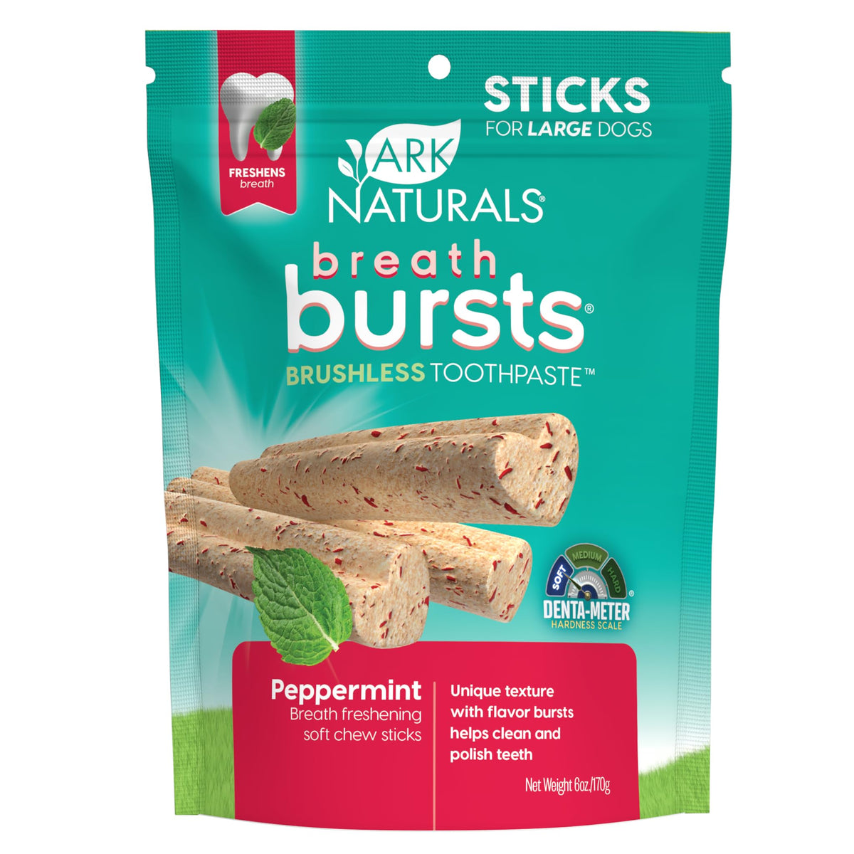Peppermint Dog Dental Treats Large Breed 6 oz O5189