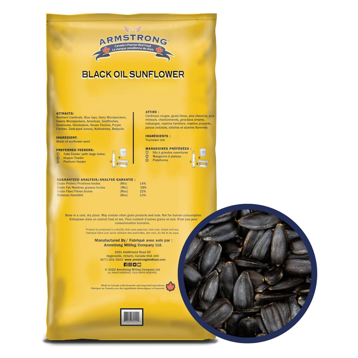 Black Oil Sunflower Bird Seed 25 Pounds U49226