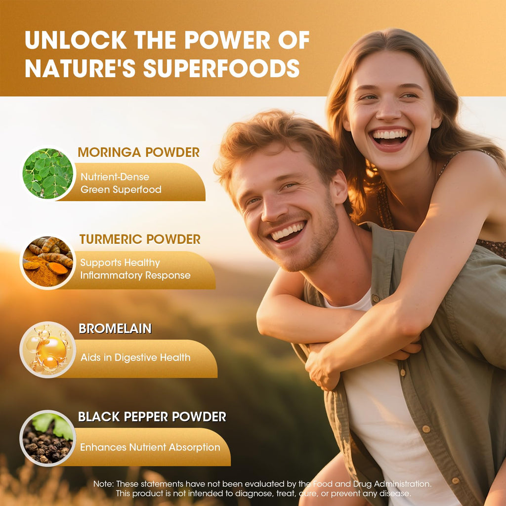 Moringa Capsules 10-in-1 Superfood Supplement I691671