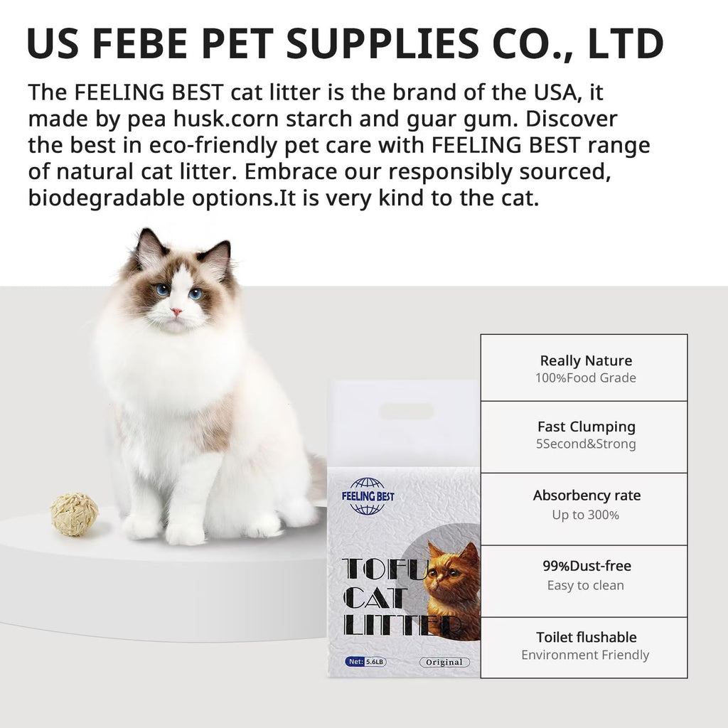 Plant-Based Flushable Tofu Cat Litter 33.6 lb Y952546