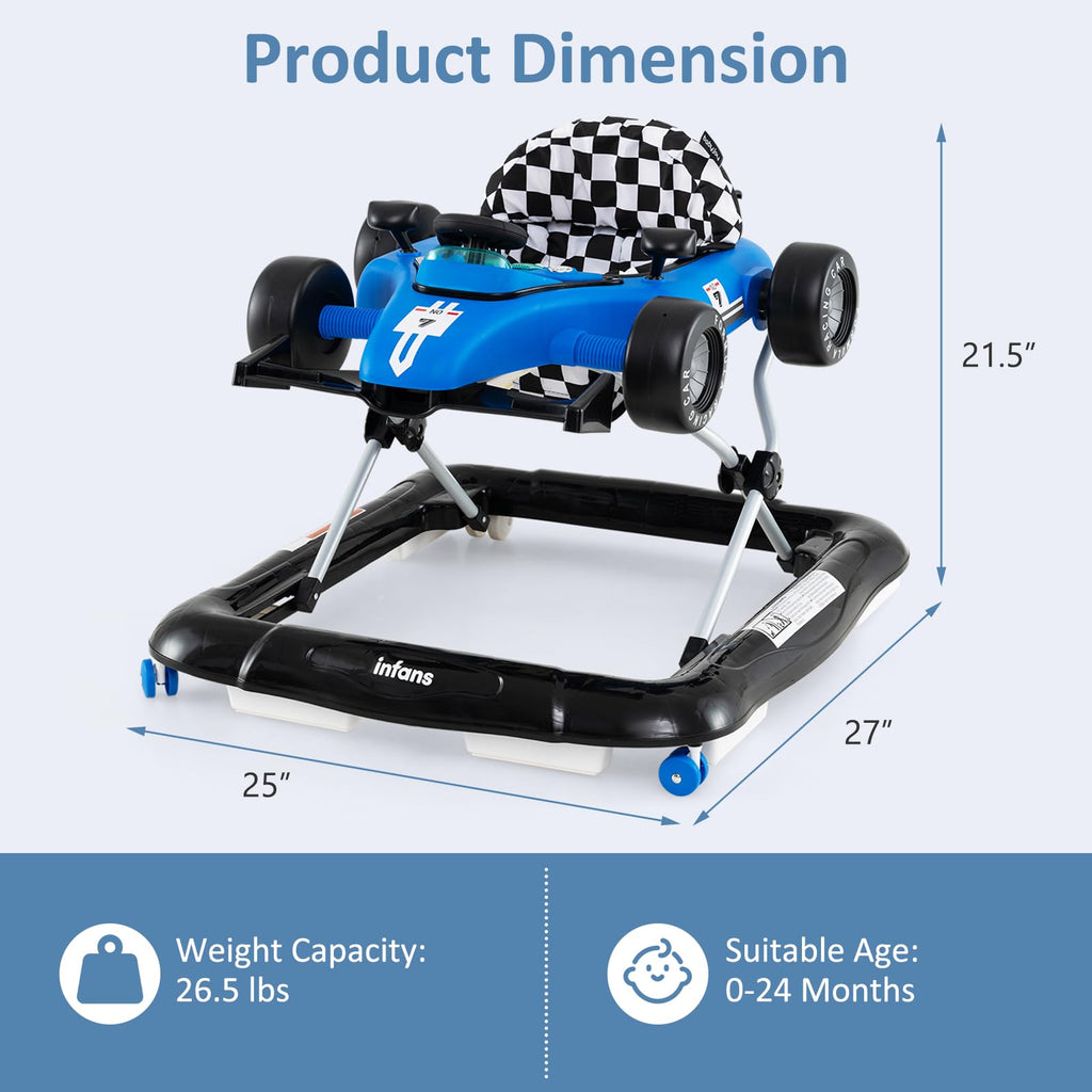 4 in 1 Foldable Baby Walker with Adjustable Height T425
