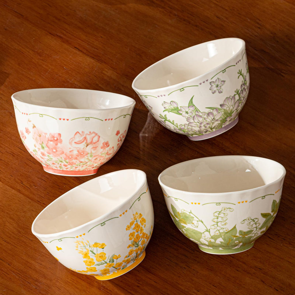 12-Piece Ceramic Dinnerware Set, Service for 4, Cream White Y42974