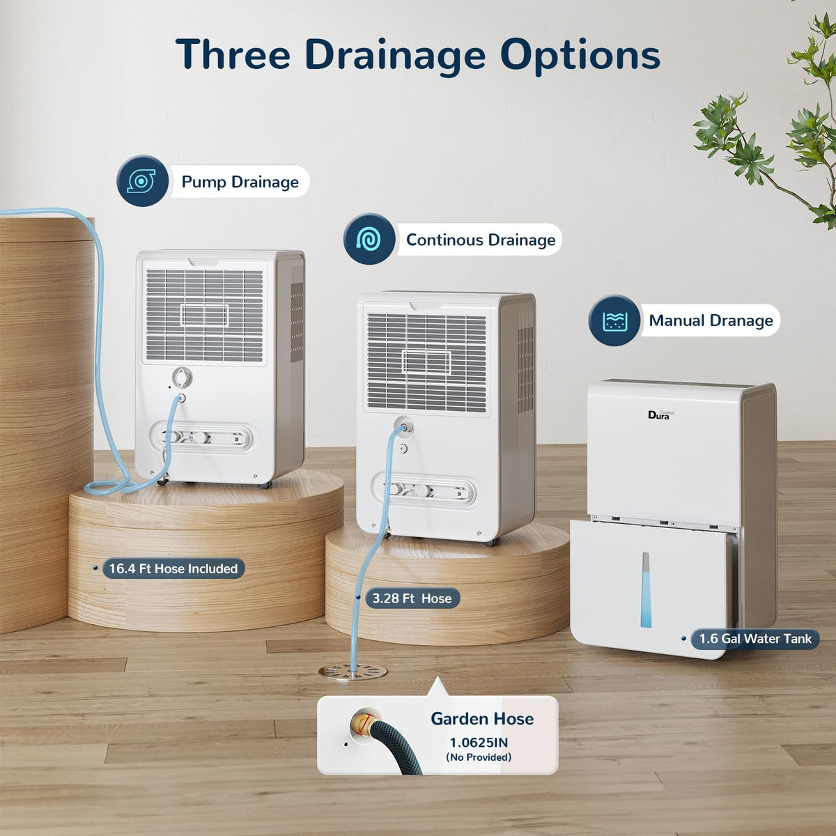 50 Pint Smart Dehumidifier with Pump P103668