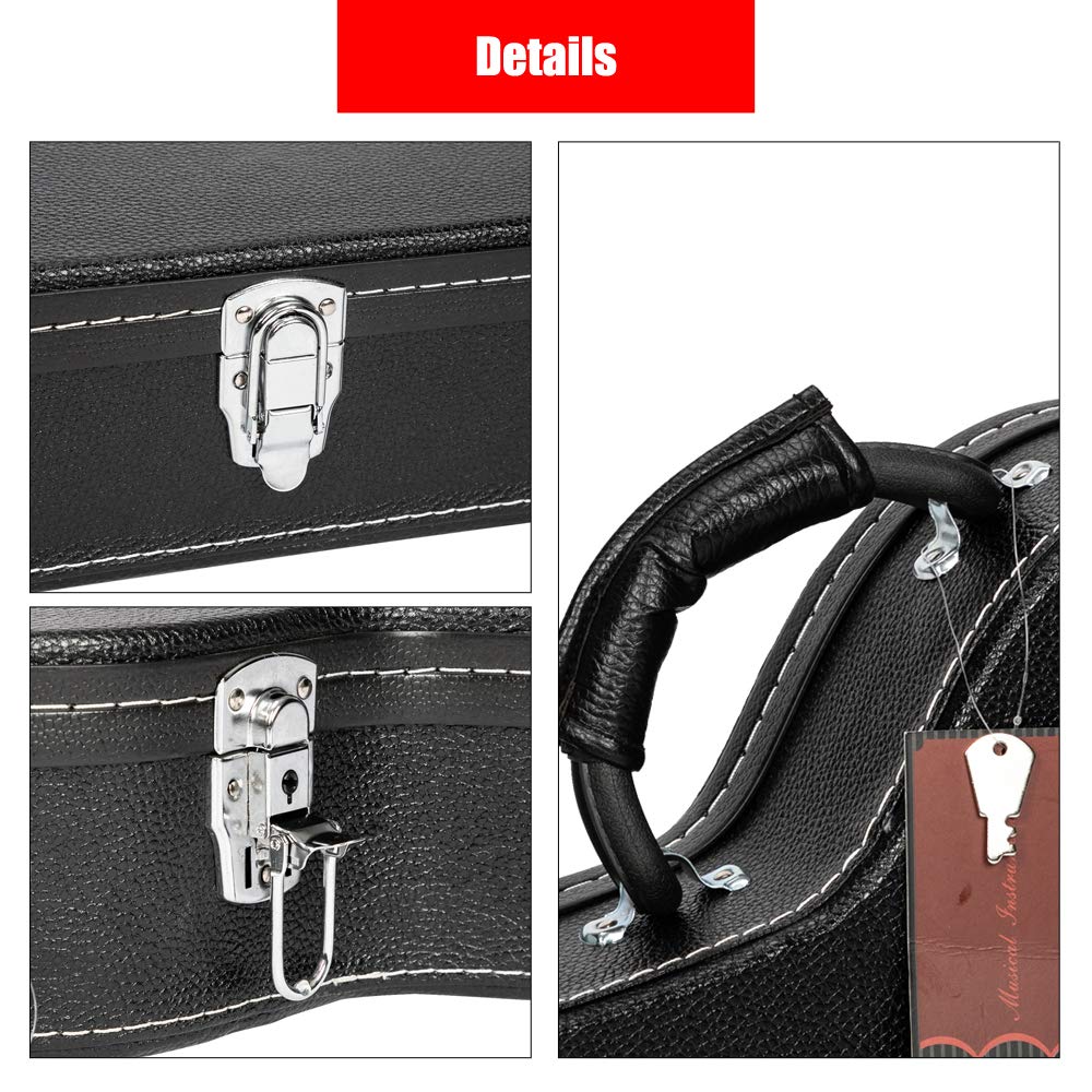 42-Inch Hard Electric Guitar Case with Lock Latch O533105