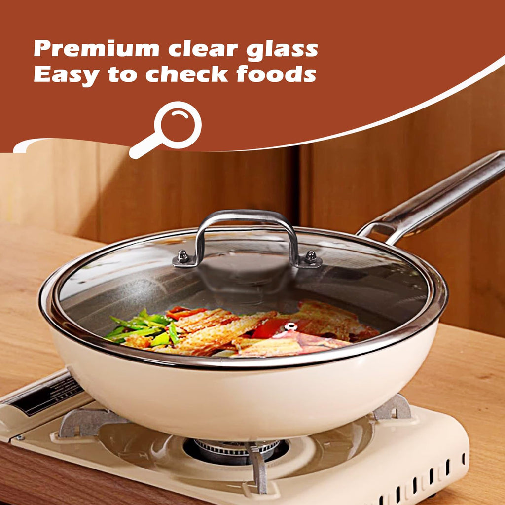 Stainless Steel Glass Lid for 12 Inch Pans and Pots K727782