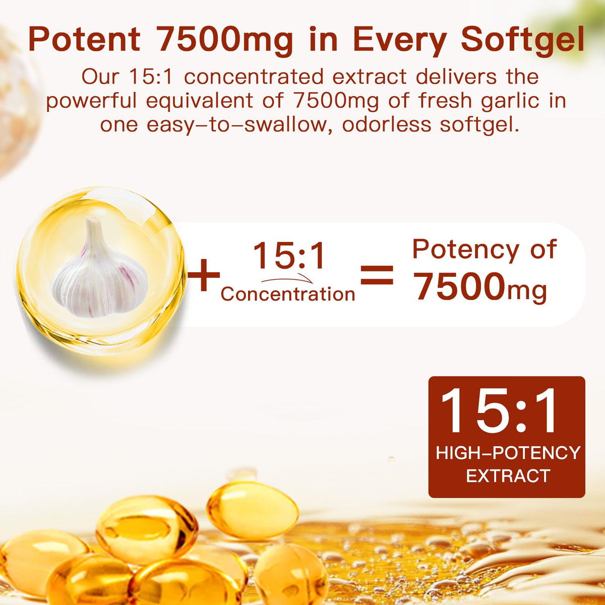 Odorless Organic Aged Garlic Extract Capsules P20067