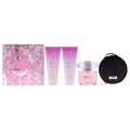 4 Pc Gift Set 3oz EDT Spray, 3.4oz Body Lotion, 3.4oz Shower Gel, Round Make Up Case Z988418