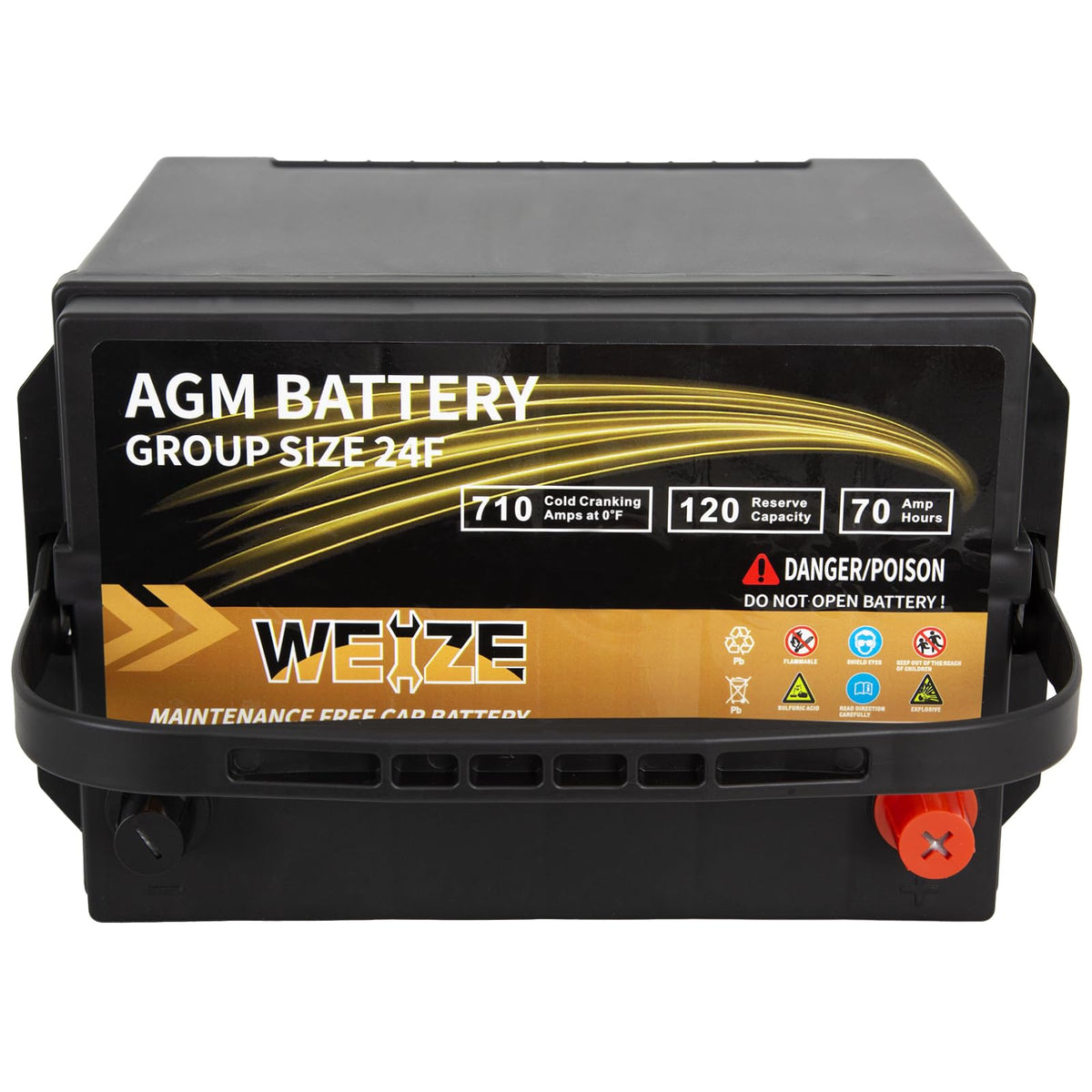 AGM Battery BCI Group 24F Automotive Battery A250