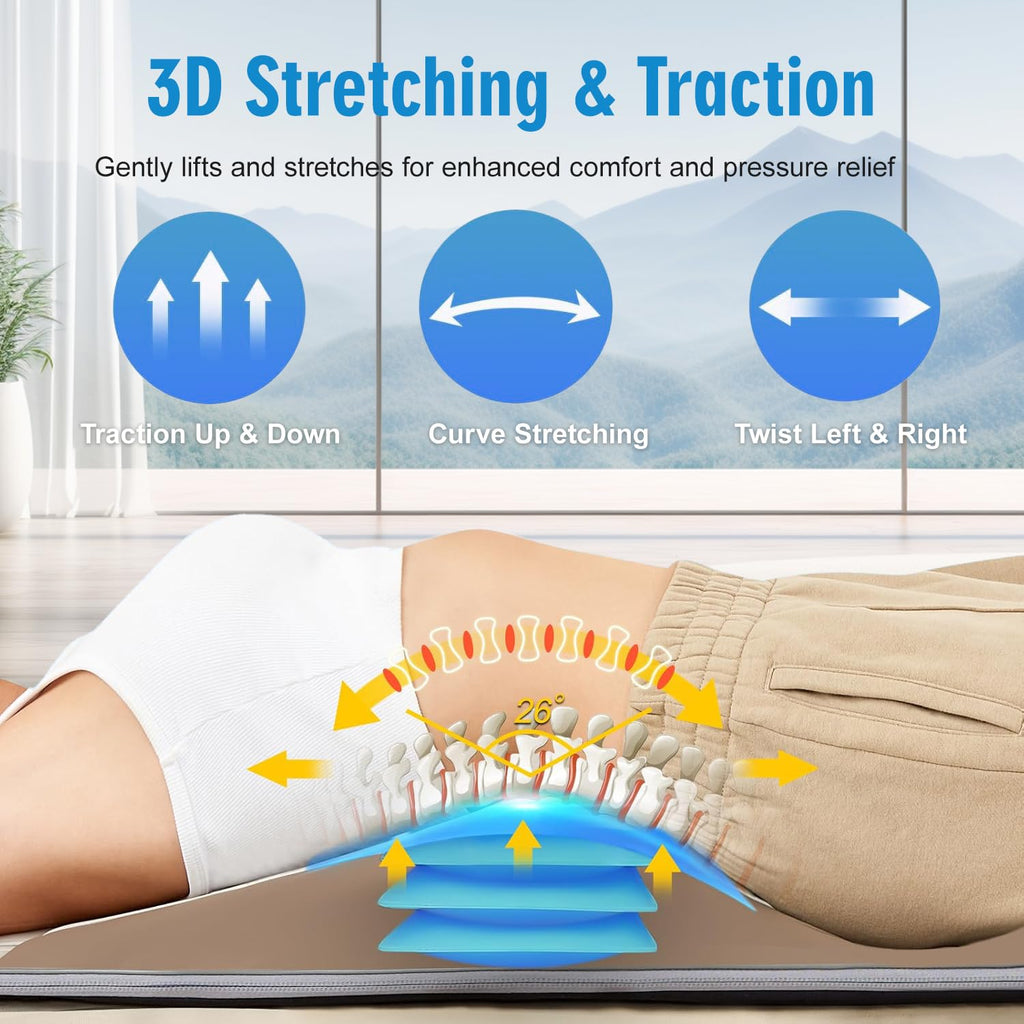Full Body Massage Mat with Lumbar Pad & Headrest C1709