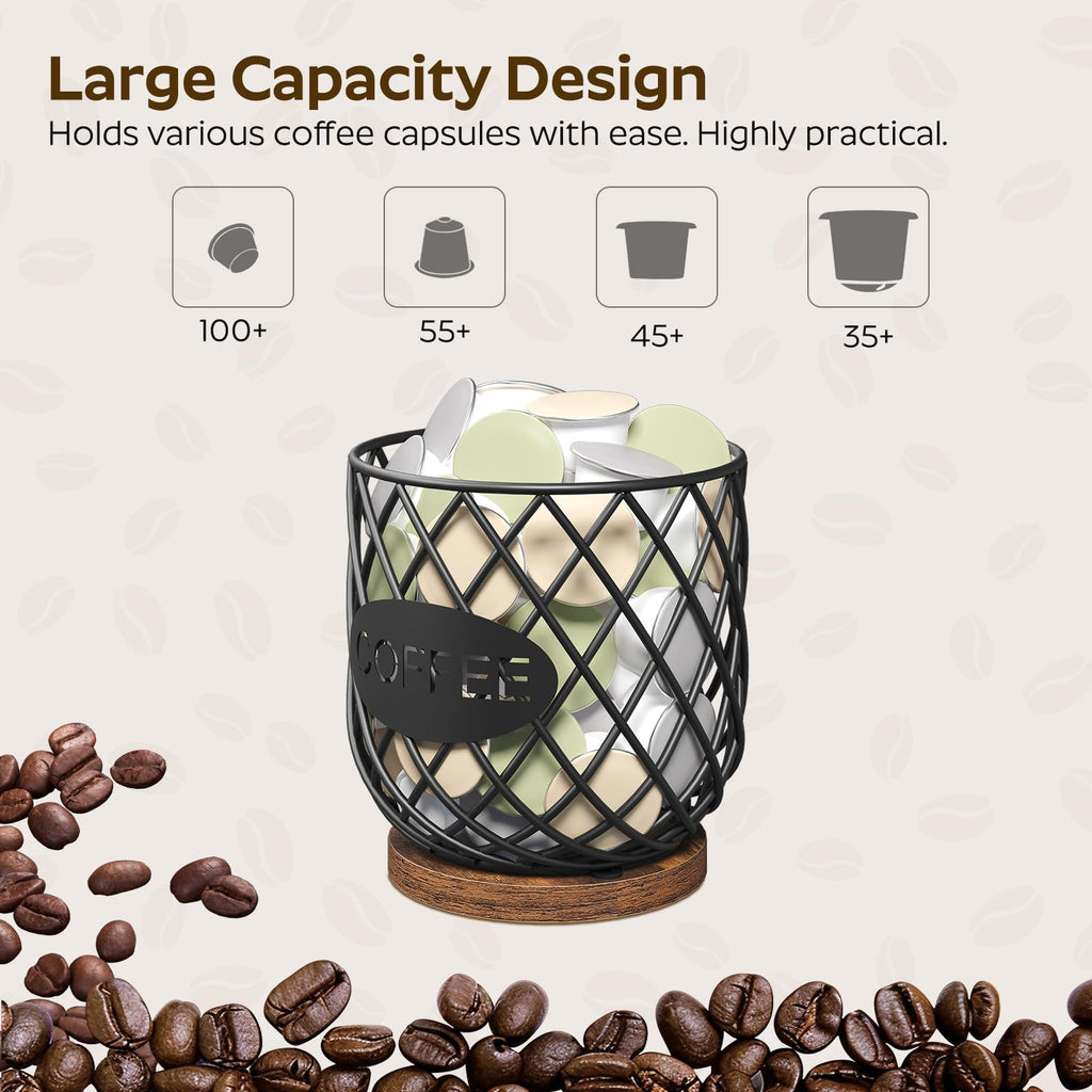 Compatible with K Cup & Nespresso Vertuo Pods Coffee Pod Holder Organizer A56264