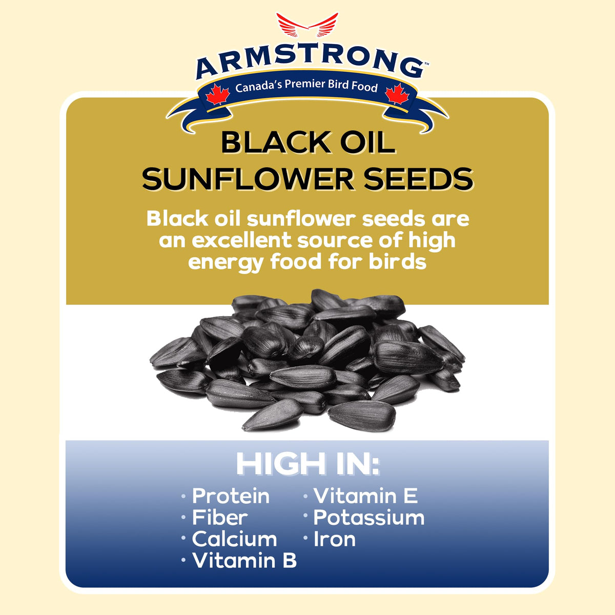 Black Oil Sunflower Bird Seed 25 Pounds U49226