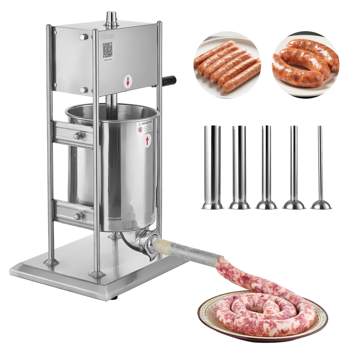 10 L Stainless Steel Vertical Manual Sausage Stuffer O892