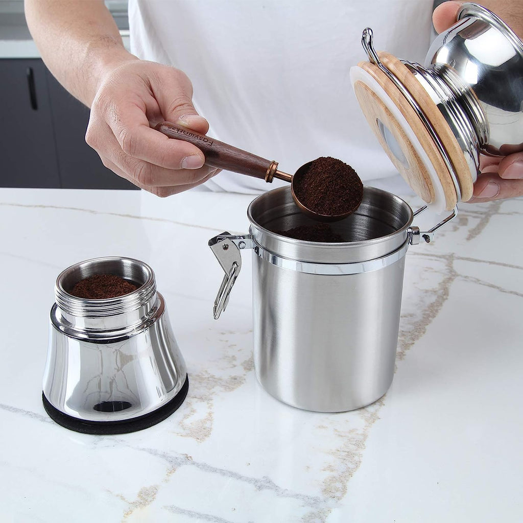 34 oz French Press and Manual Coffee Grinder with Canister H18660