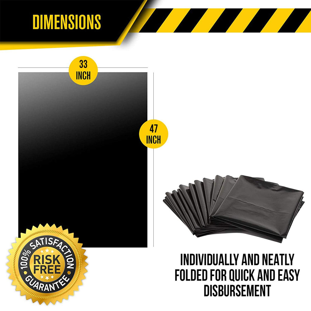 Black 40-45 Gal Trash Bags, 1.5 MIL, 100 Pk X119