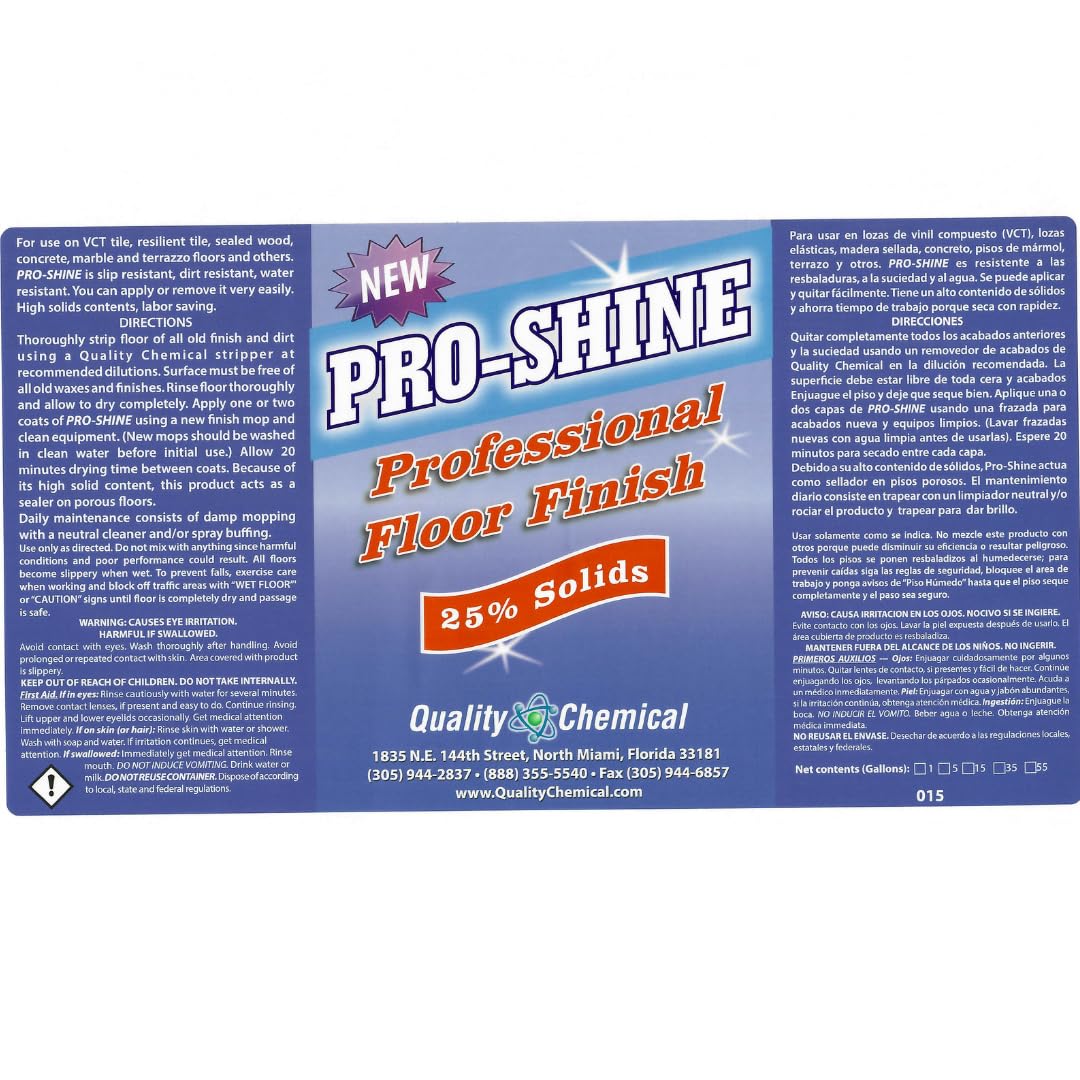 Wet-Look Floor Finish Wax 128 oz A54534