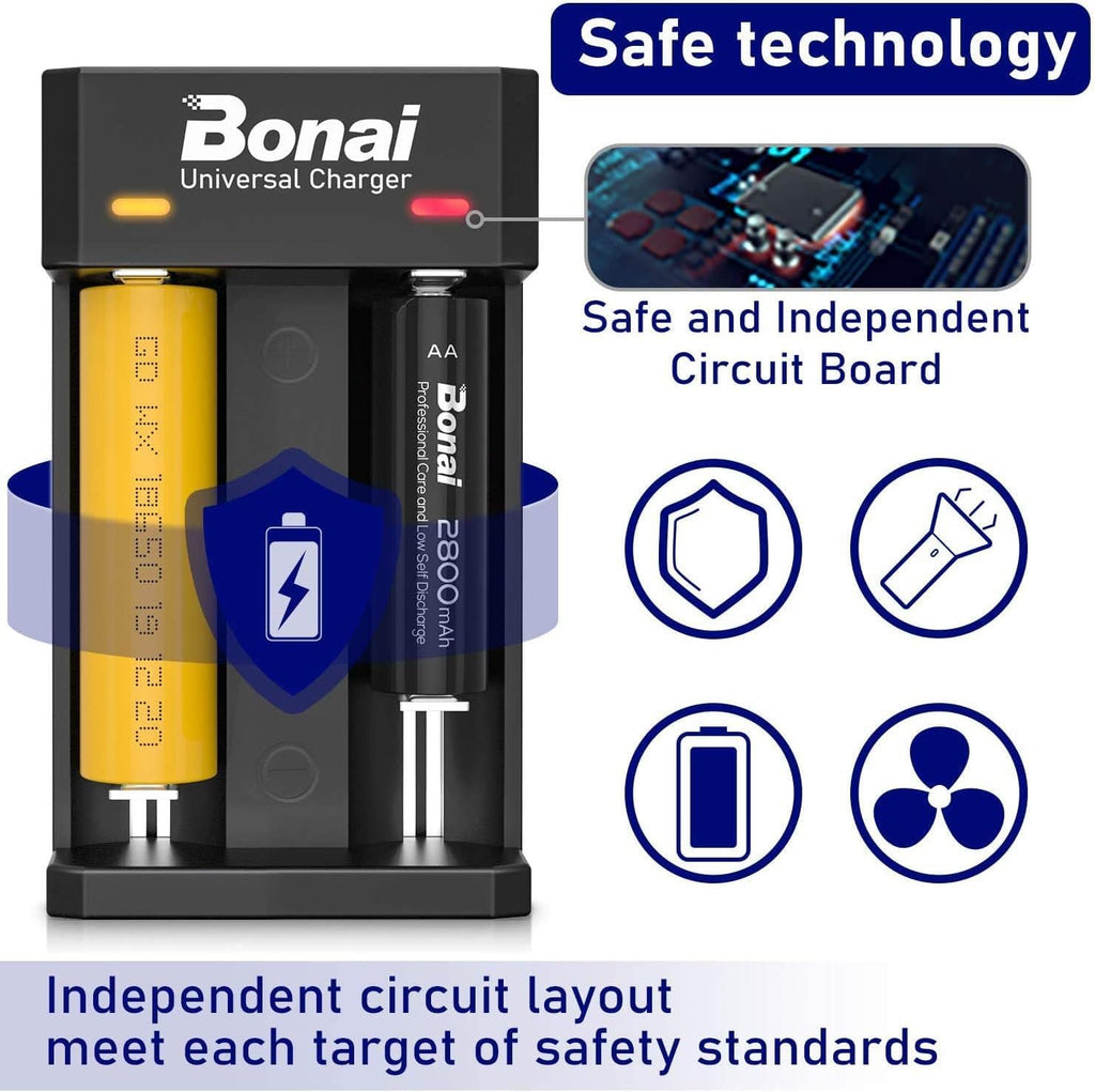 Battery Charger for AA AAA C D Rechargeable Batteries C811