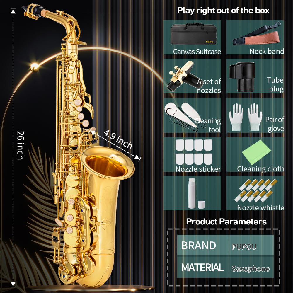 Student Beginner Eb Saxophone Kit R80950