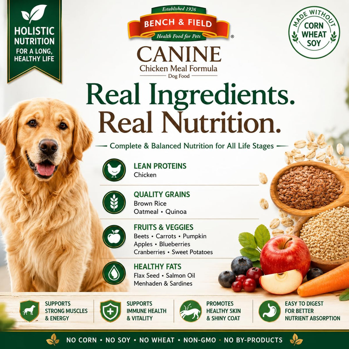 Chicken Meal & Brown Rice Dry Dog Food 6.6 lb U40438
