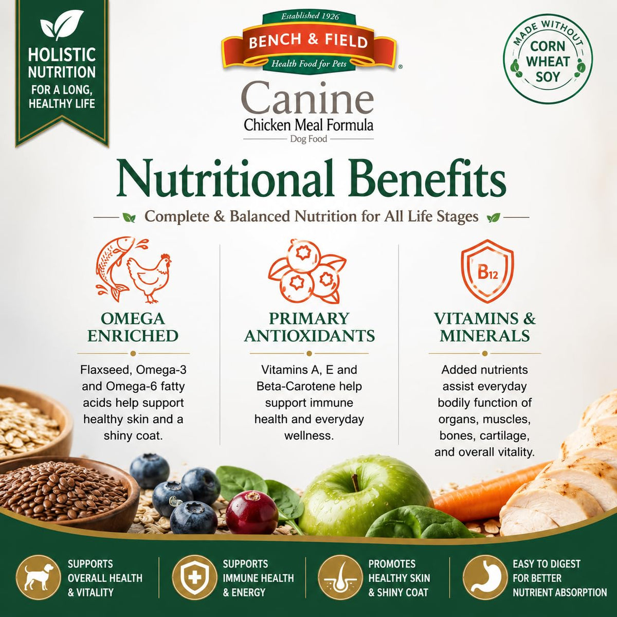 Chicken Meal & Brown Rice Dry Dog Food 6.6 lb U40438