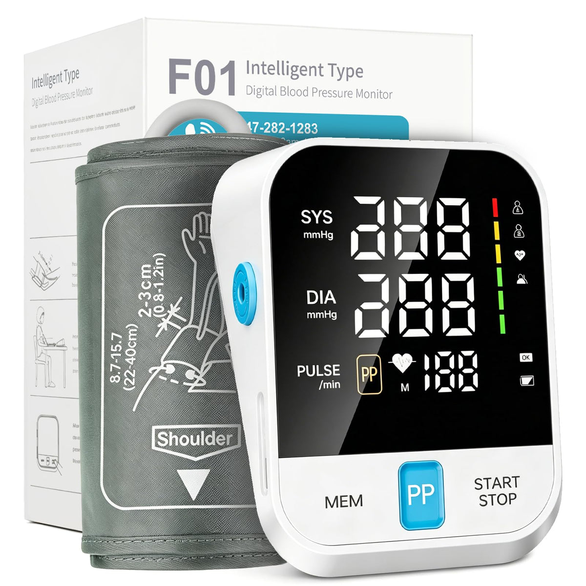 Automatic Upper Arm Blood Pressure Monitor with Large Cuff X7946