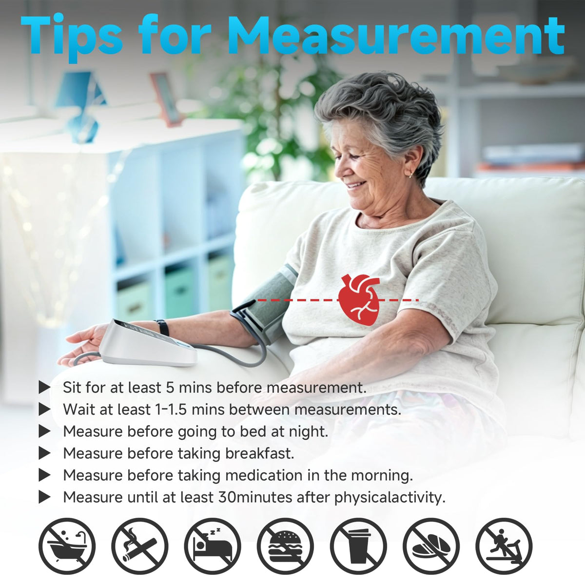 Automatic Upper Arm Blood Pressure Monitor with Large Cuff X7946