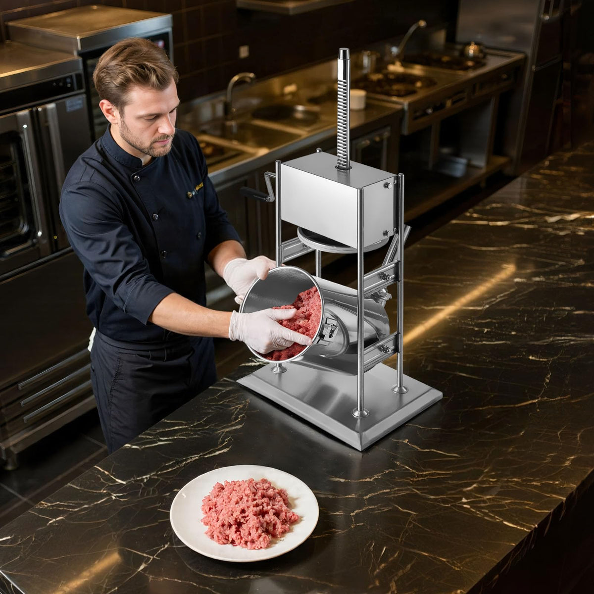 10 L Stainless Steel Vertical Manual Sausage Stuffer O892