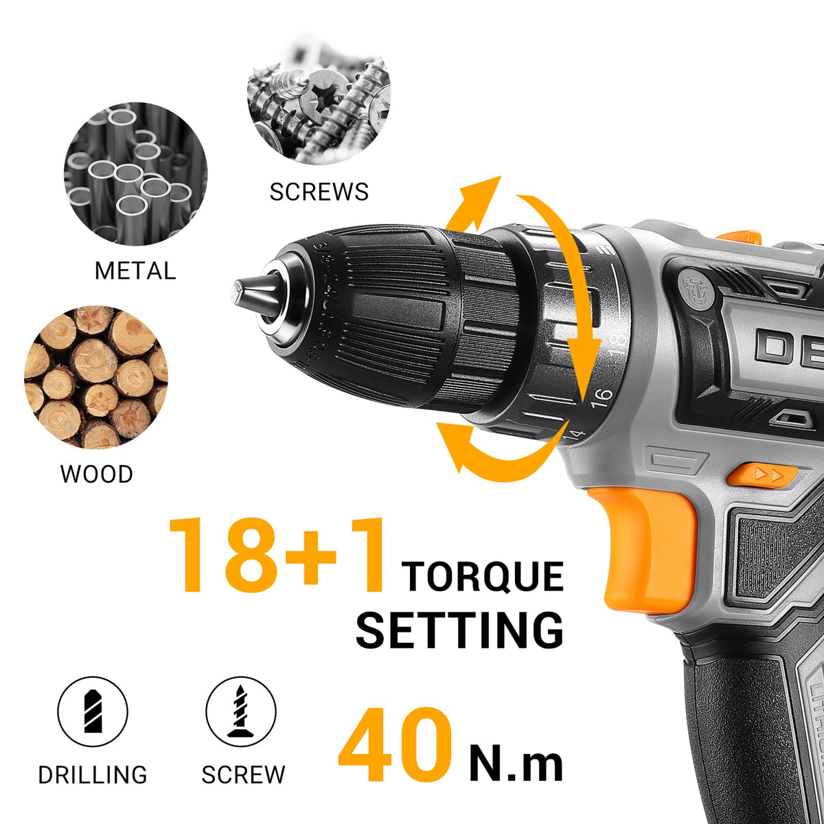 Cordless Drill 20V with Battery and Charger B465367