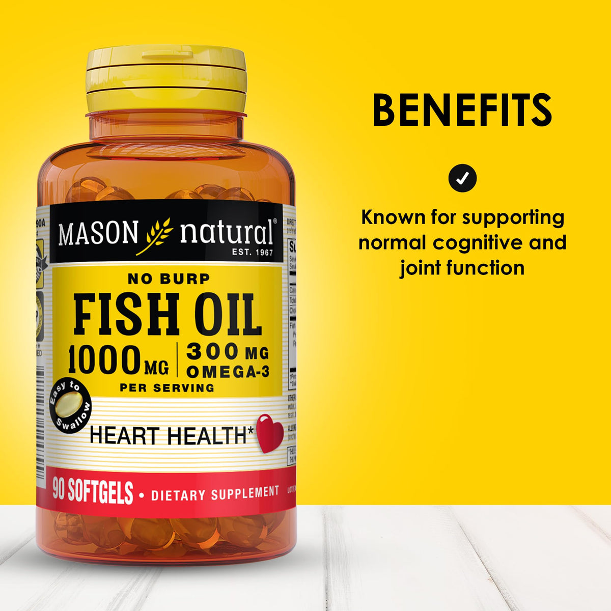 Omega 3 Fish Oil 1000mg 90 Softgels Pack of 3 H5679