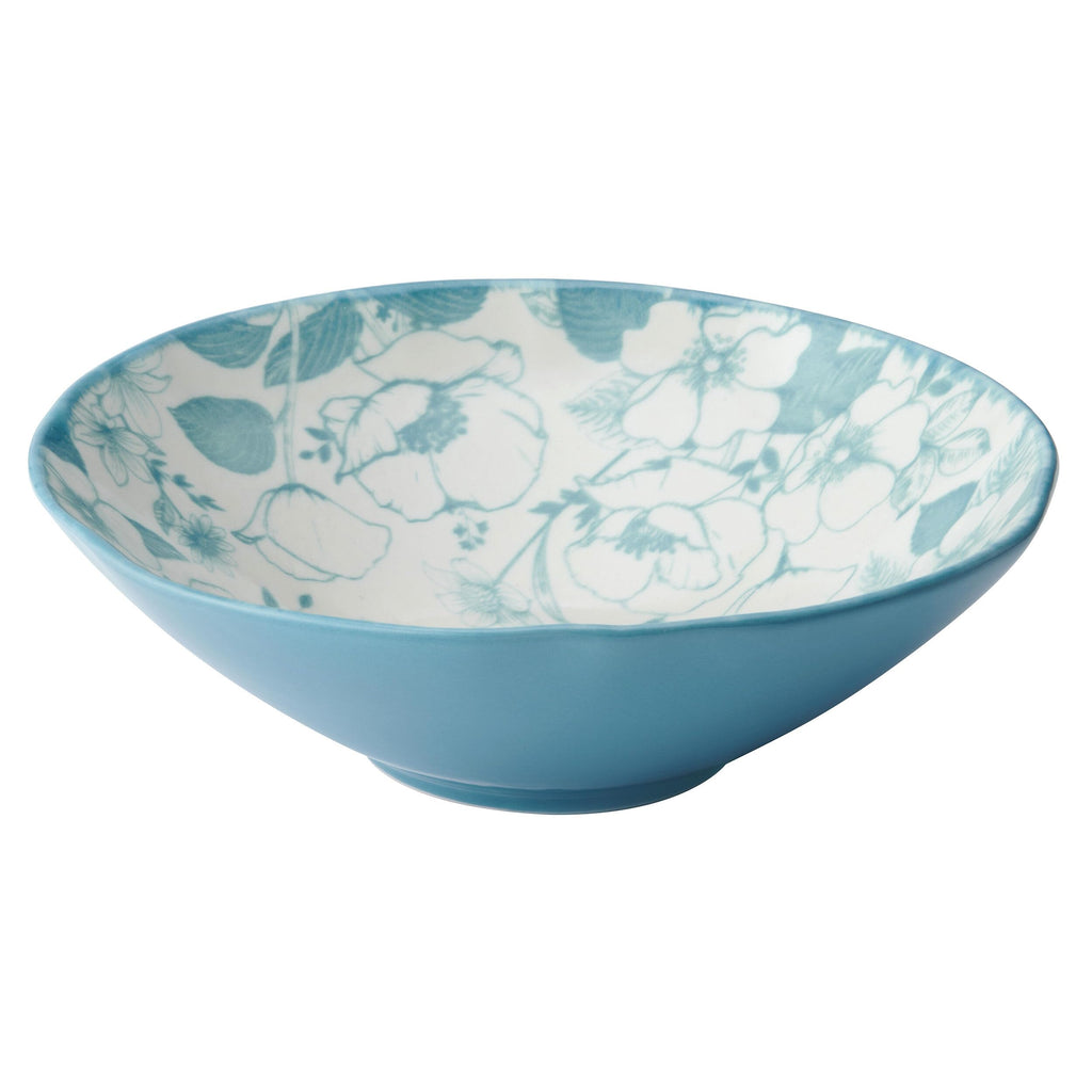 12 Piece Blue Floral Dinnerware Set B2047