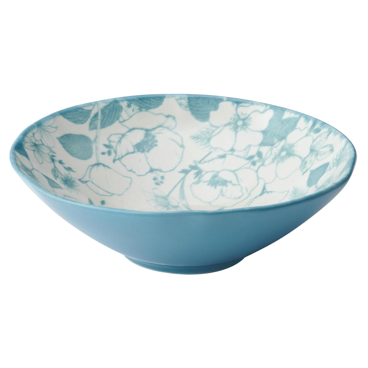 12 Piece Blue Floral Dinnerware Set B2047
