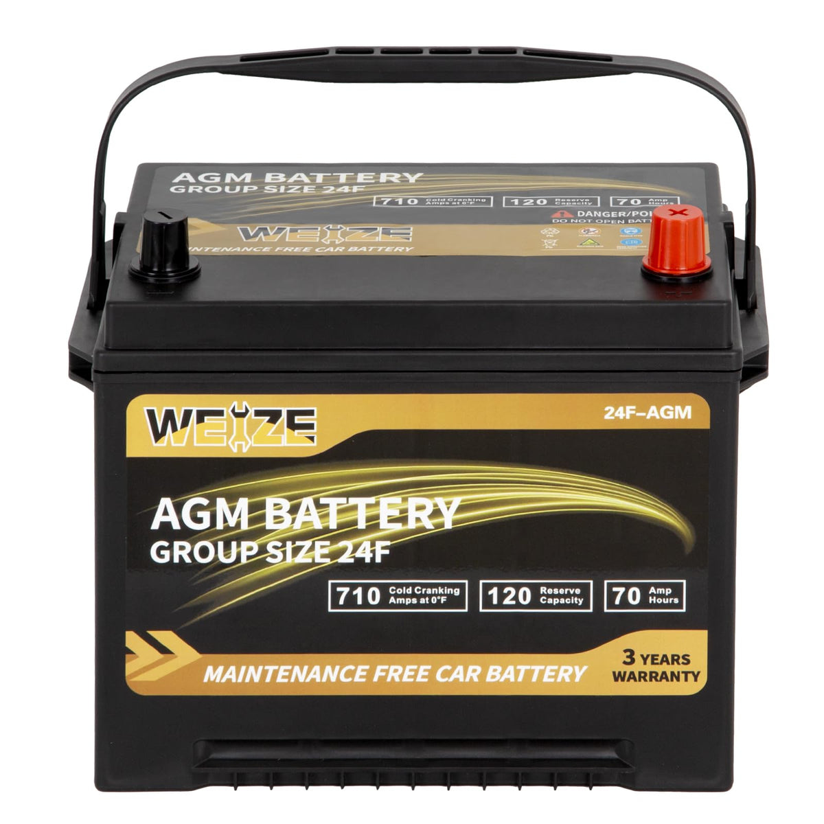 AGM Battery BCI Group 24F Automotive Battery A250