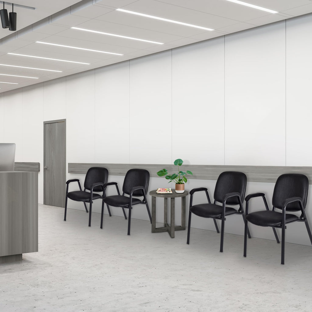 Vinyl Stacking Chair with Arms K922