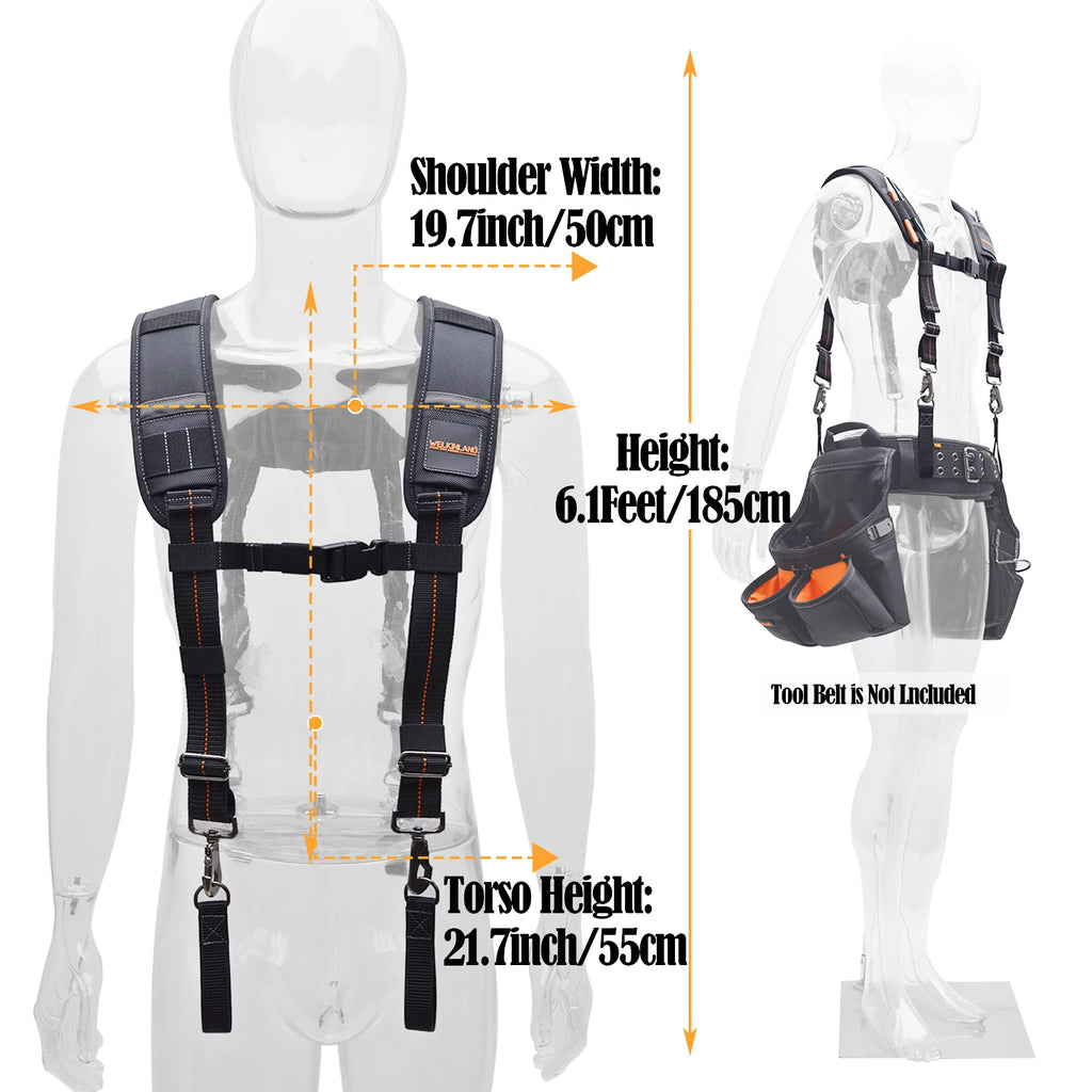 Padded Tool Belt Suspenders X519