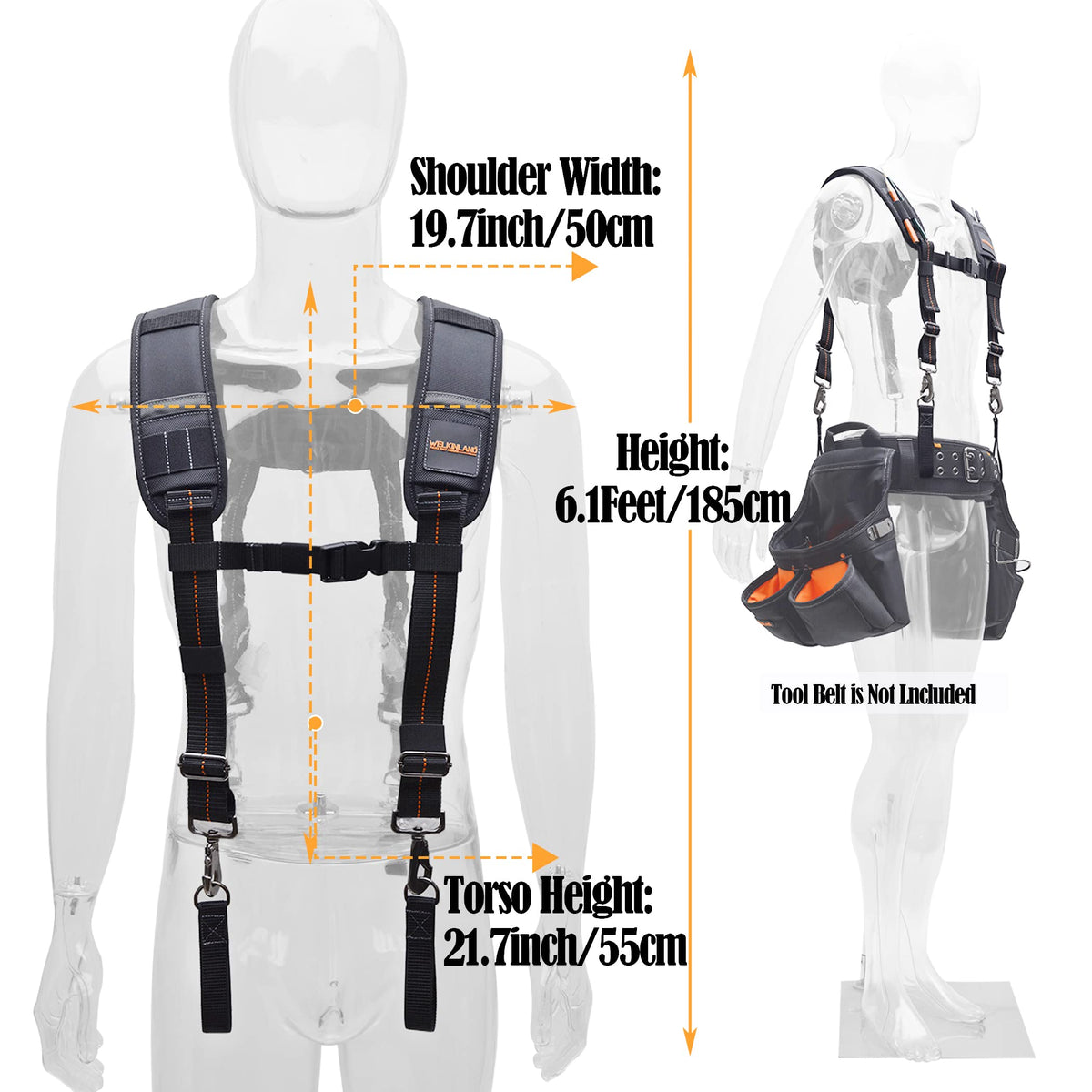 Padded Tool Belt Suspenders X519