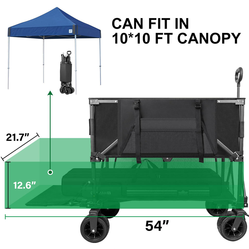 600lb Capacity 400L Collapsible Wagon L3336