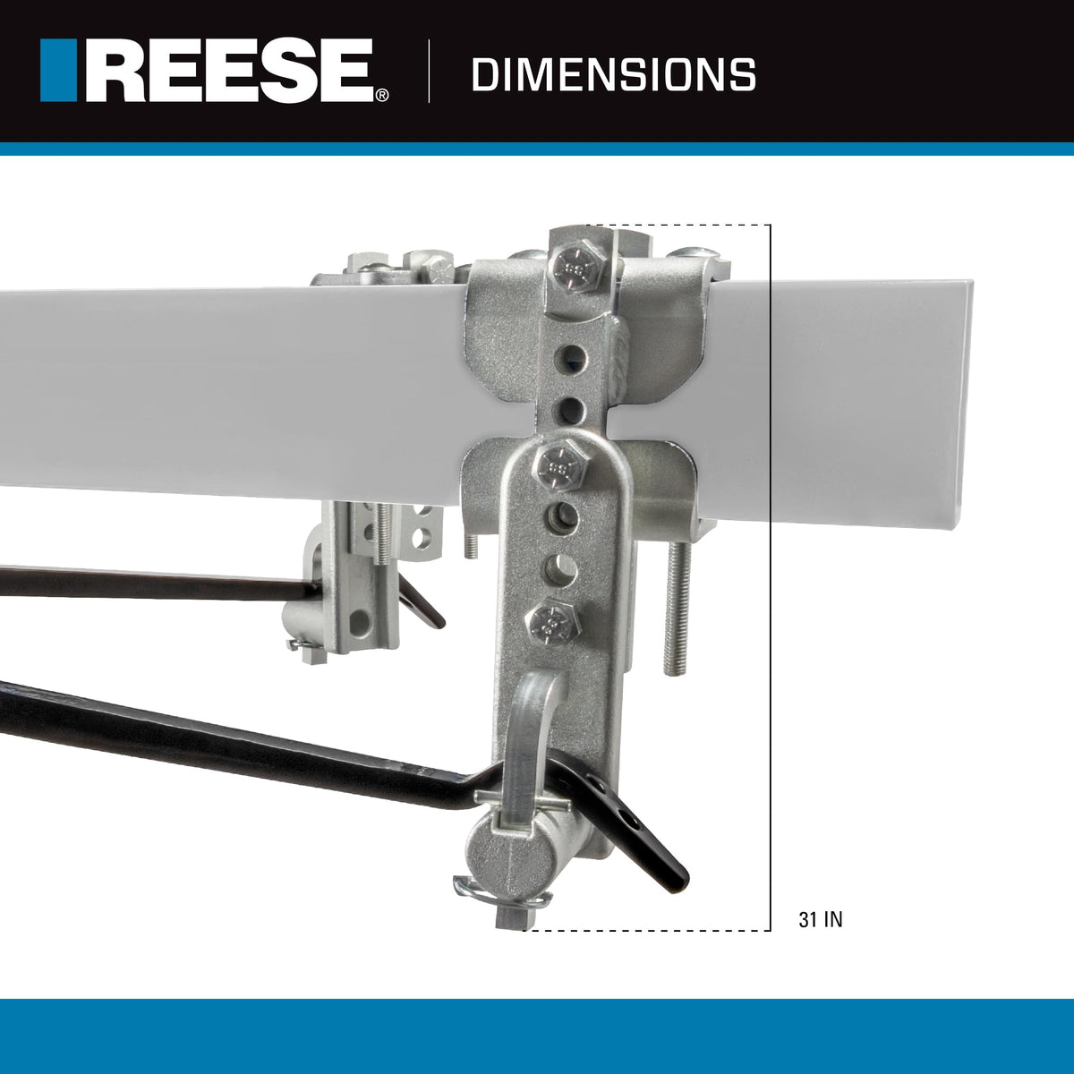 Weight Distribution Hitch with Active Sway Control, 6,000 lbs. Capacity, Black M613