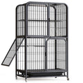 Small Animal Cage with Hammock, Pull Out Tray, Black A301