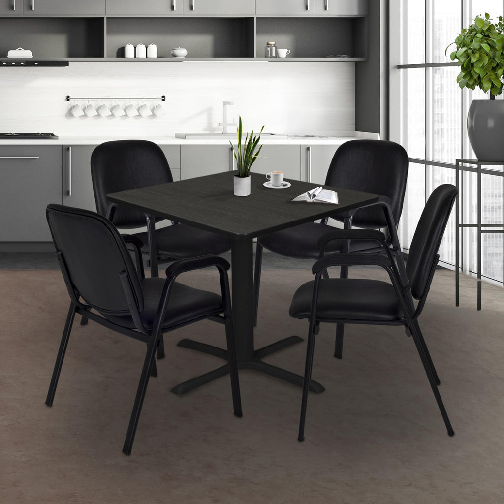 Vinyl Stacking Chair with Arms K922