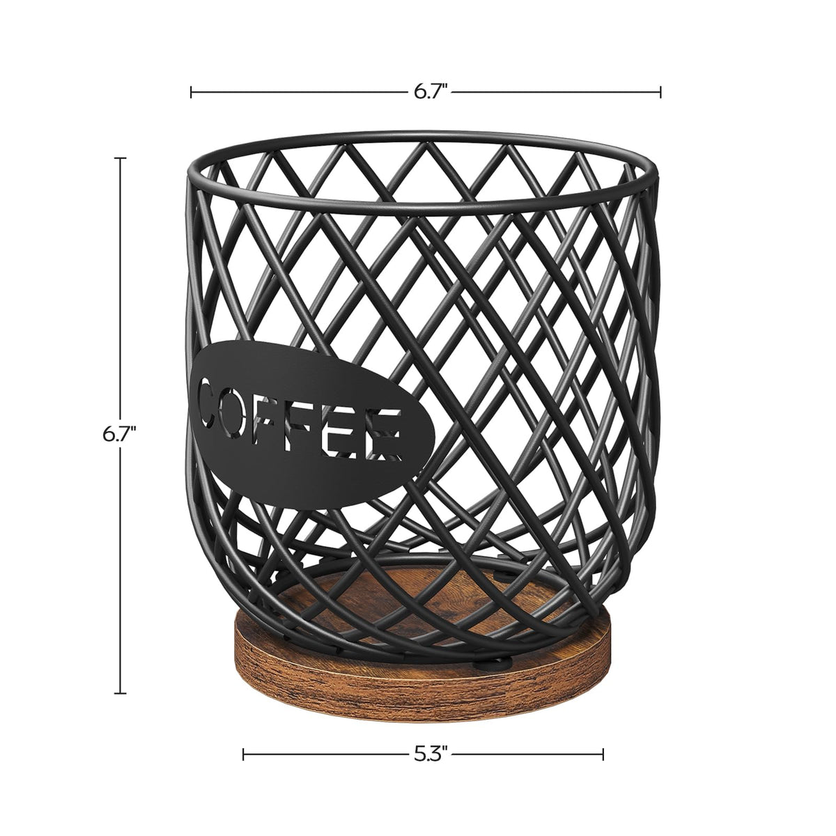 Compatible with K Cup & Nespresso Vertuo Pods Coffee Pod Holder Organizer A56264